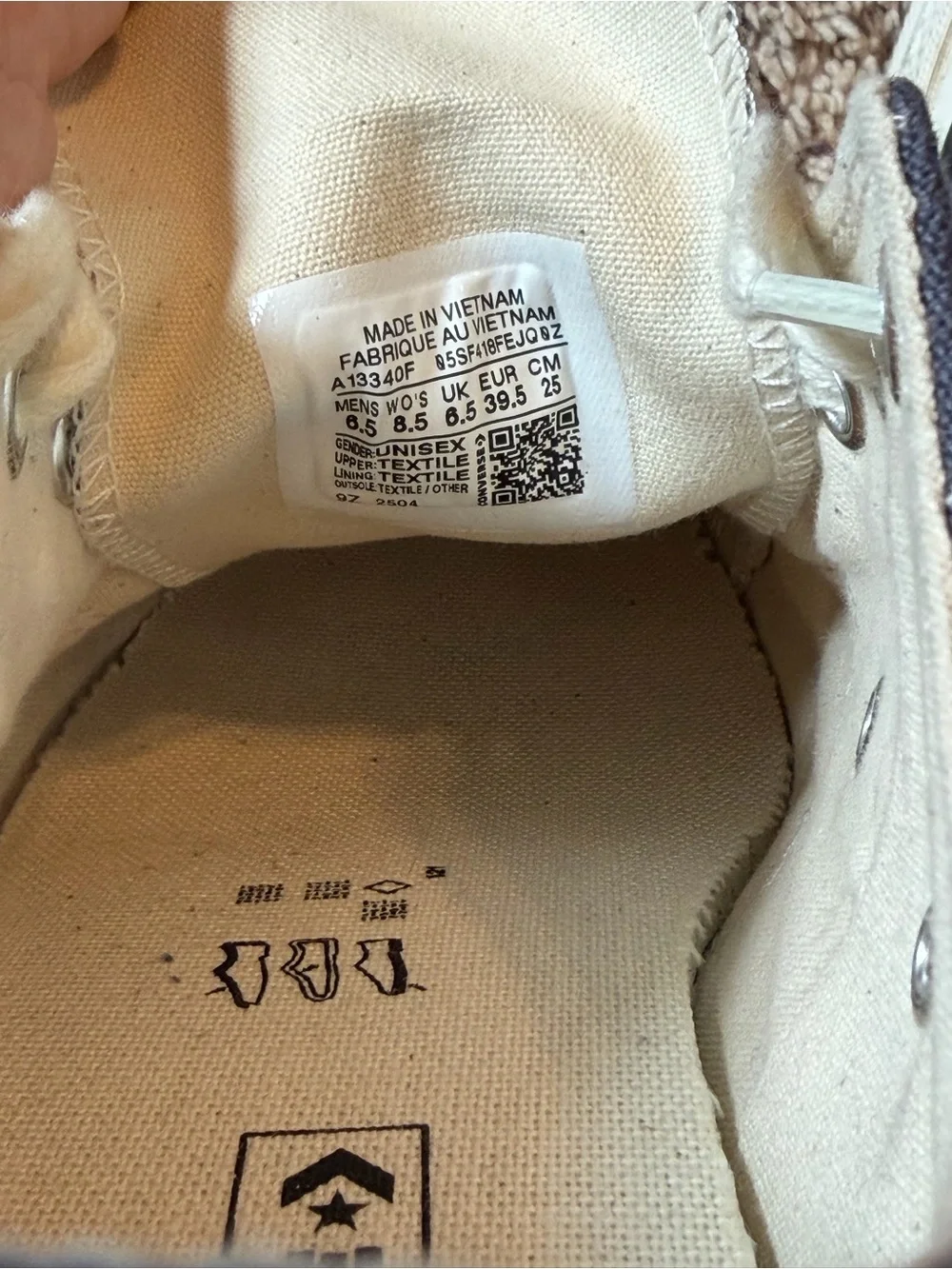 Converse Low-Top Canvas Sneakers in Navy and White
